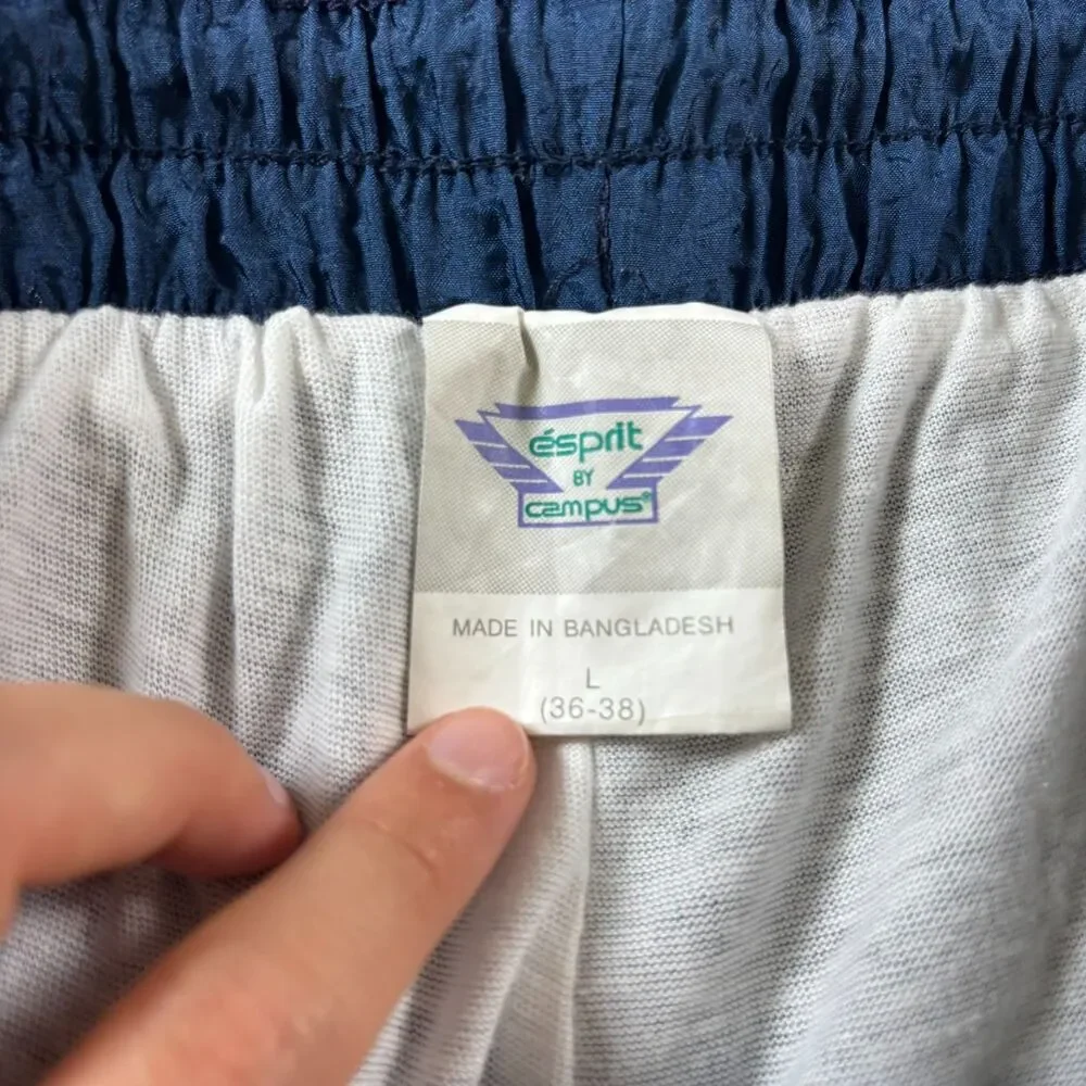 Vintage Esprit by Campus 90s Gorpcore Baggy Track Pants Navy Size L